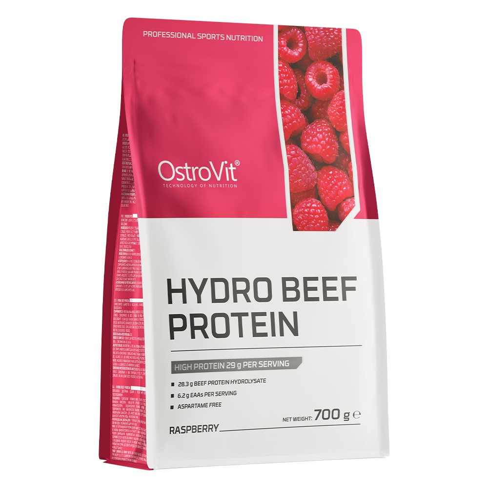 protein, hydro beef, raspberry, protein powder, bagged