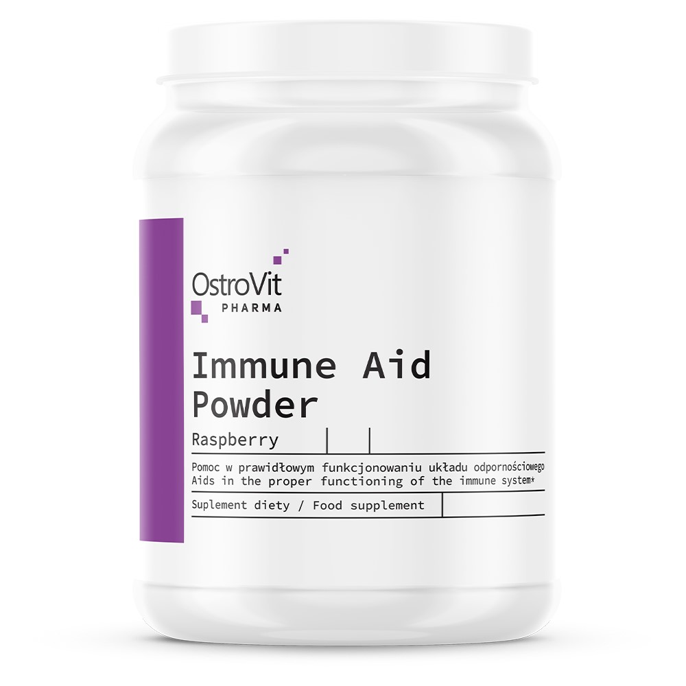 **BEST BEFORE 02/02/2026** OstroVit Immune Aid Powder 100g Raspberry **BEST BEFORE 02/02/2026**