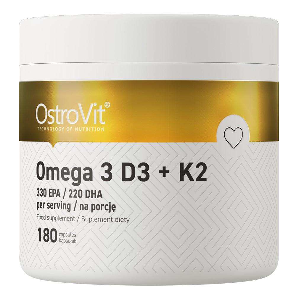 OstroVit Omega 3 D3 + K2 - 180 Softgels