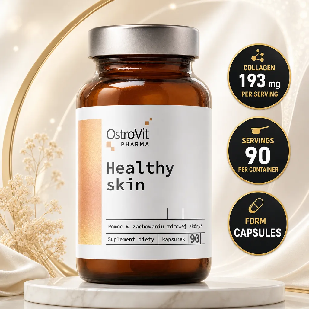 OstroVit Pharma Healthy Skin dietary supplement in capsules, 90 capsules with collagen and a skin, hair and nail support formula