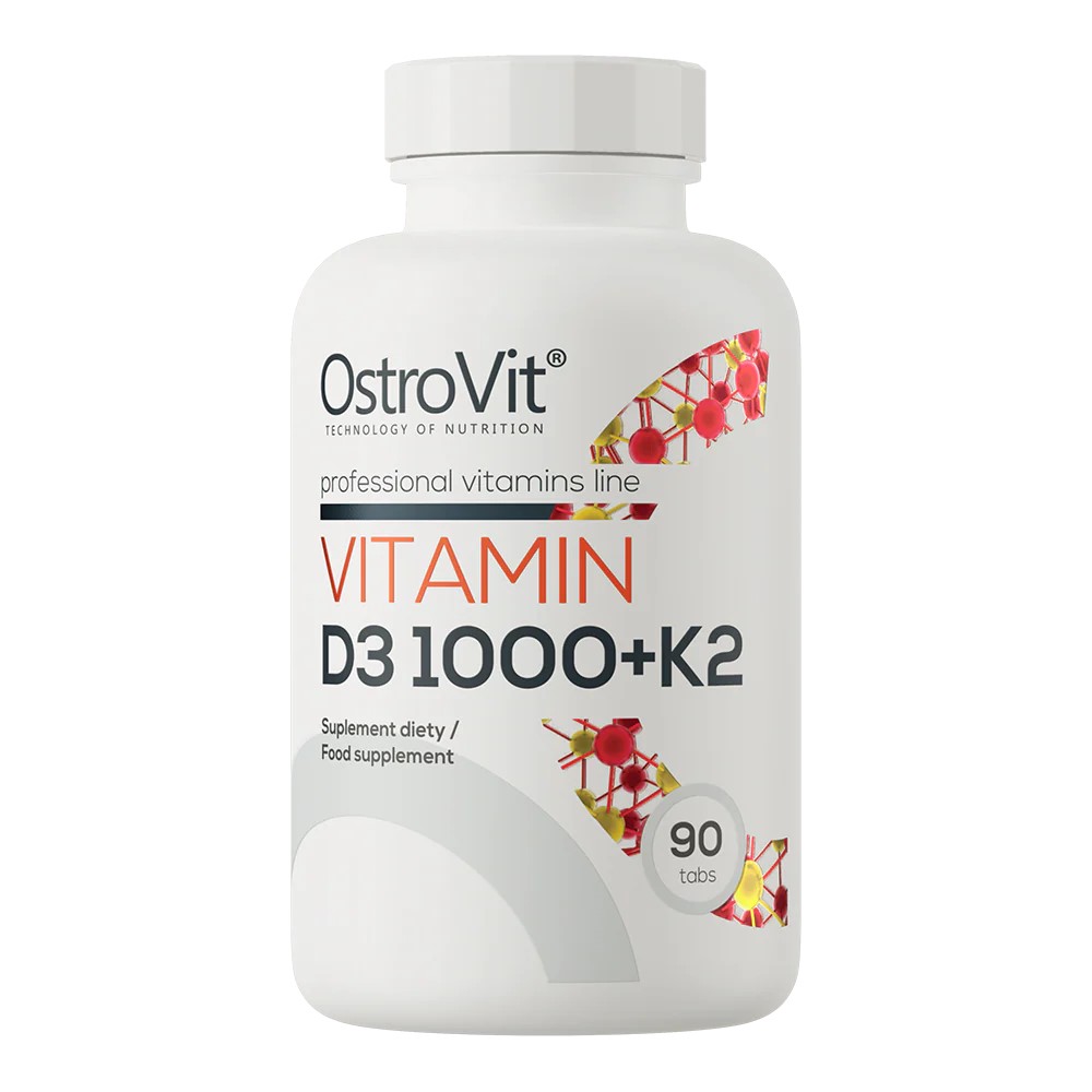 vitamin D3, K2, 90 tablets, supplement, bottle