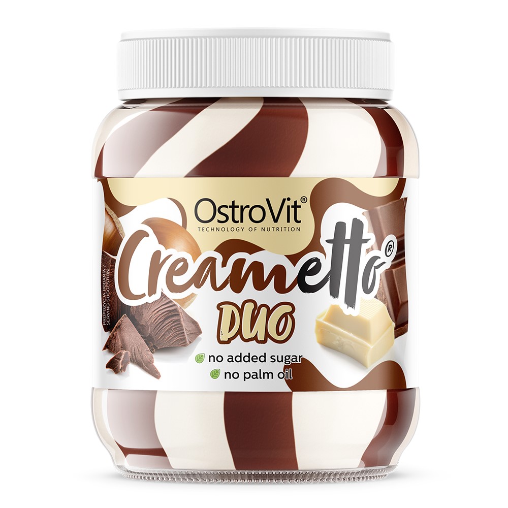 OstroVit Creametto Duo - 350g Milk Hazelnut