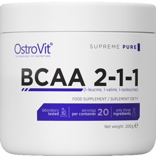 **BEST BEFORE 12/12/2025** OstroVit BCAA 2:1:1 - 200g Unflavoured **BEST BEFORE 12/12/2025**