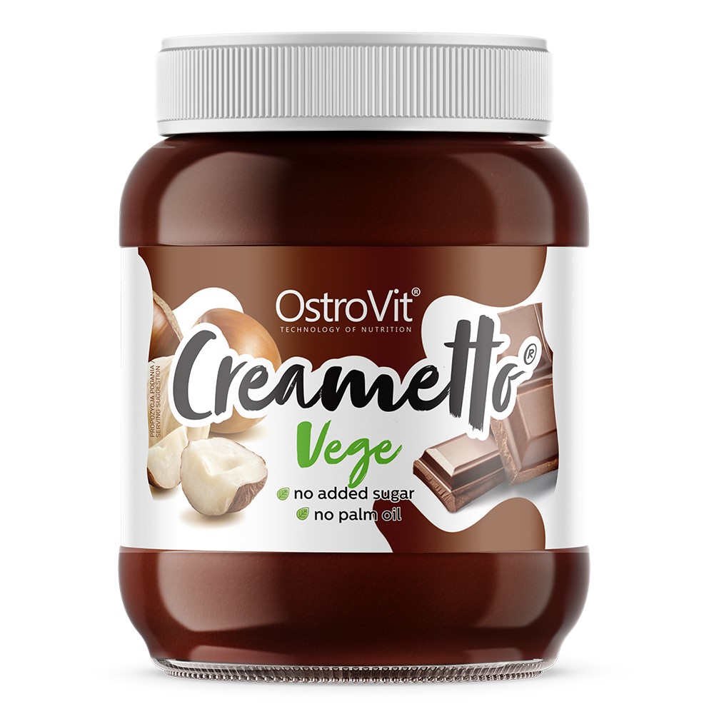 **BEST BEFORE 21/04/2026** OstroVit Creametto Vege 350g Cocoa-Hazelnut **BEST BEFORE 21/04/2026**
