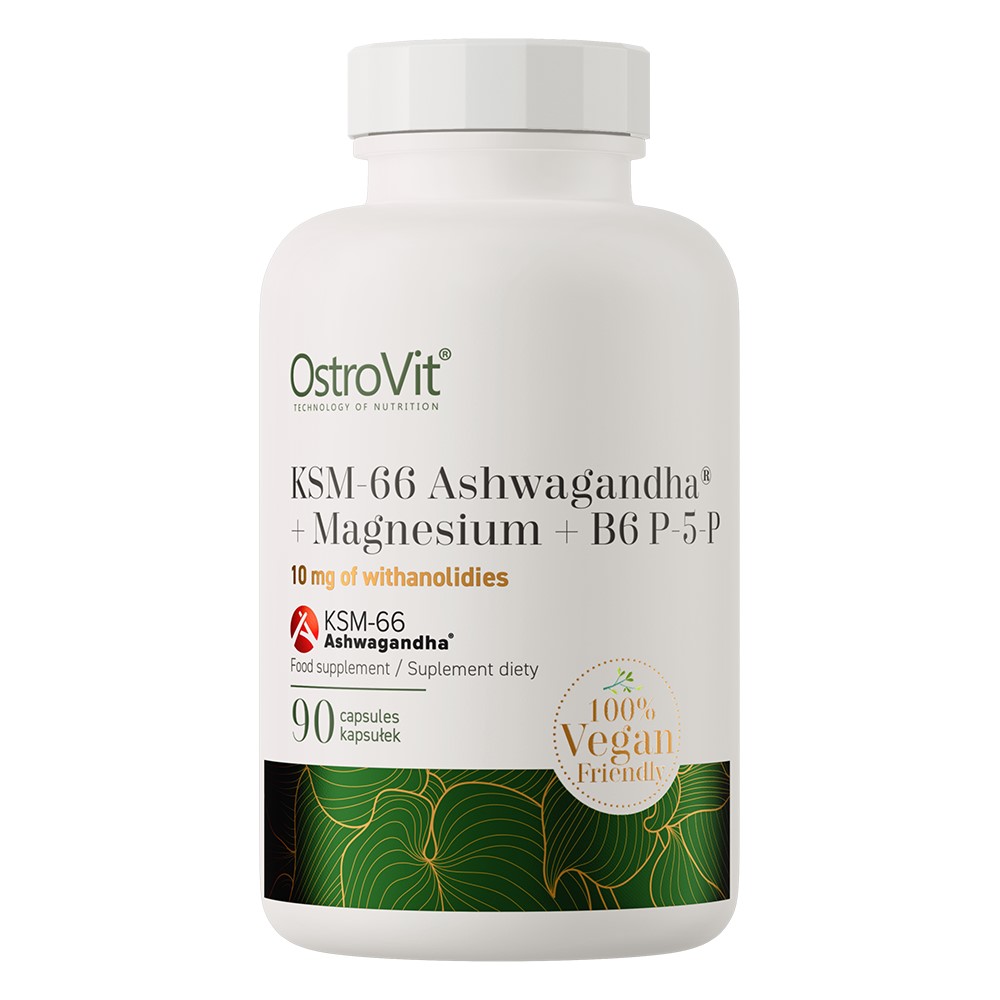 OstroVit KSM-66 Ashwagandha® + Magnesium + B6 P-5-P - 90 Caps